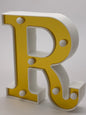 Light Up Letter 6" 3D Gold Marquee Letters & Numbers | Warm White | A - Z | 0 - 9 |